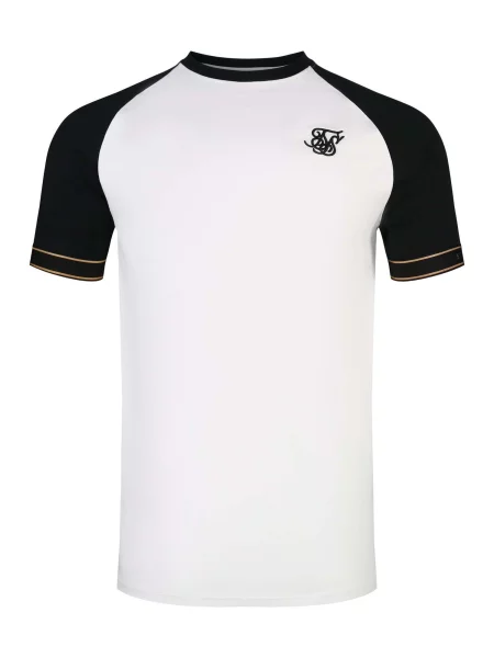 SikSilk Tricou Tech portocaliu / negru alb