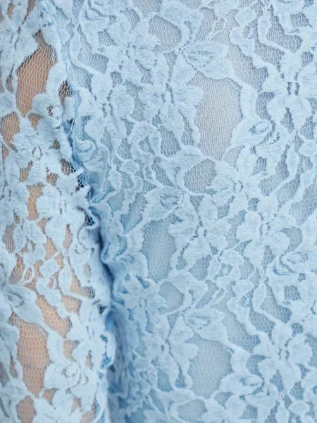 Top Résumé s čipkom plava