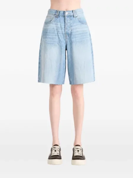 Džínsové šortky Free People modrá