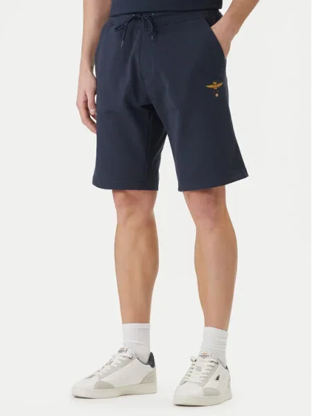 Férfi rövidnadrág Aeronautica Militare navy blue bermuda shorts sötétkék