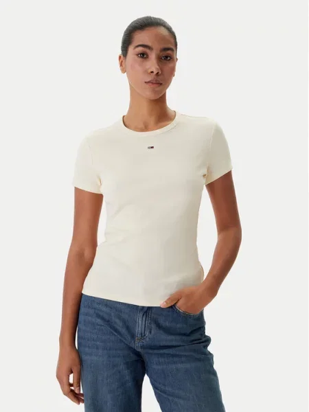 Tommy Jeans Majica ESSENTIAL' bež