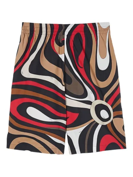 Pantaloni scurți Pucci cu imagine negru