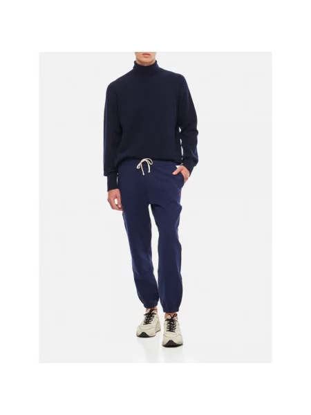 Spodnie dresowe Polo Ralph Lauren polarowe niebieskie