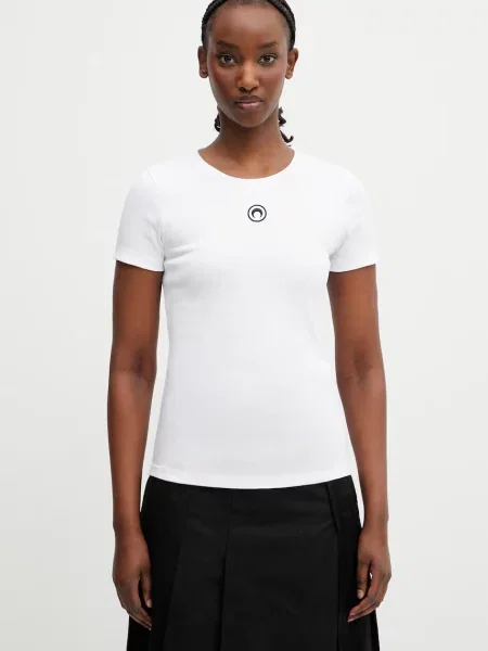 Marine Serre Moon Logo tricou din de damă