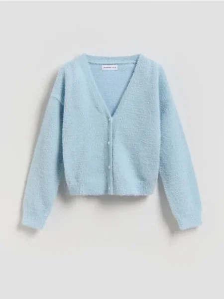 Reserved Трикотажний кардиган блідо-блакитний блакитний