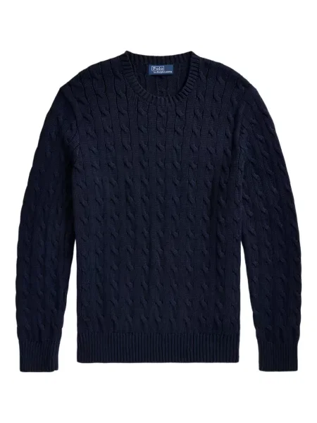 Prugasta majica Polo Ralph Lauren s printom s okruglim izrezom zelena