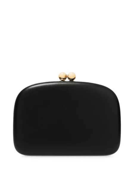 Geantă plic Carolina Herrera din piele negru