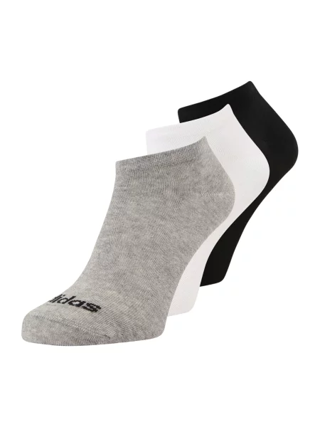 Adidas Șosete joase Thin Linear Low-Cut Socks 3 Pairs gri