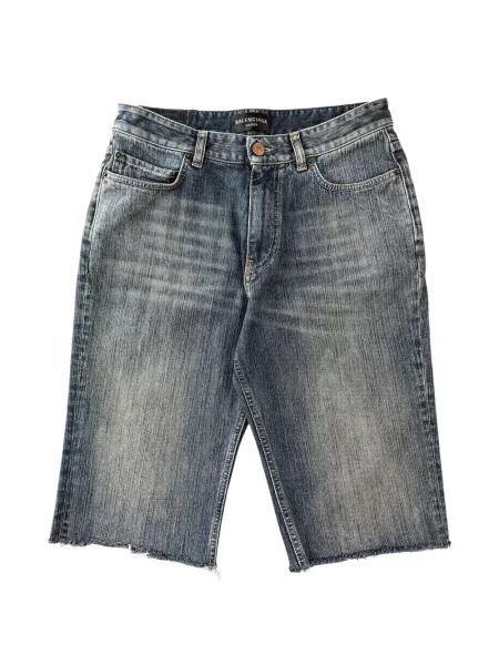Pantaloni scurți din denim Balenciaga albastru