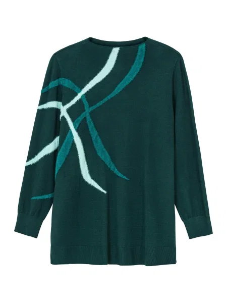 SHEEGO Pulover deschis / verde închis albastru