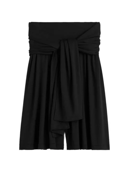 Pantaloni scurți Toteme cu legături negru
