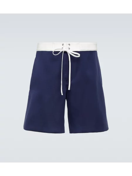 Bermude Miu Miu din satin albastru