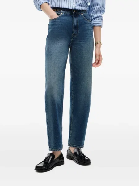 Blugi drepți Tommy Hilfiger albastru