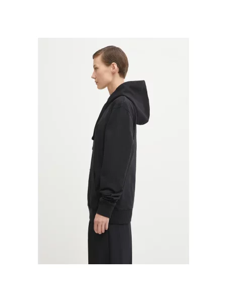 Bluza z kapturem Jw Anderson z kapturem z logo czarna