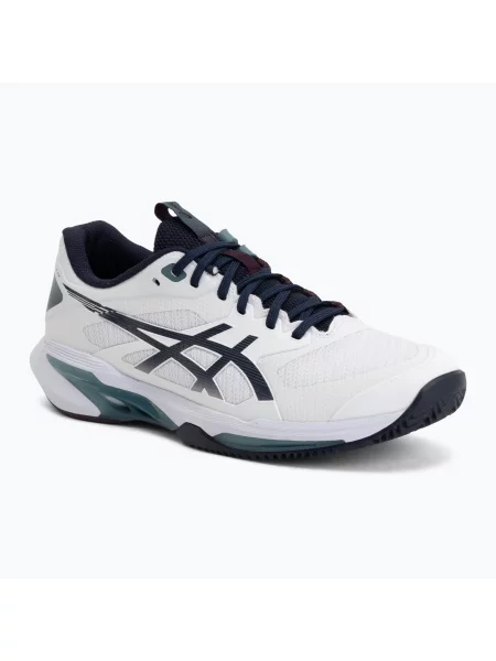 Încălțăminte de tenis pentru bărbați ASICS Solution Speed FF 4 Clay white/midnight alb
