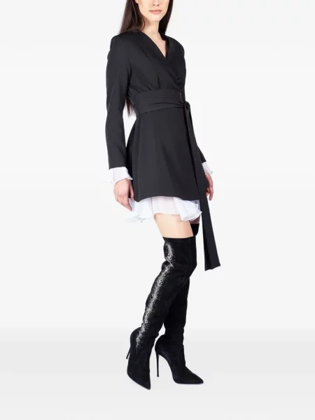 Rochie mini Monarh cu volane negru