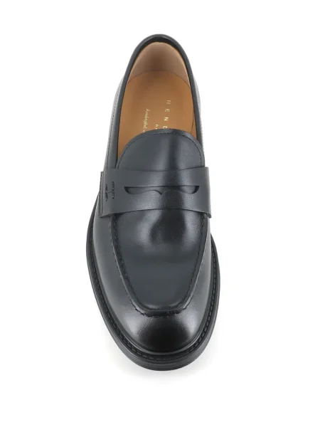 Pantofi loafer Henderson Baracco din piele negru
