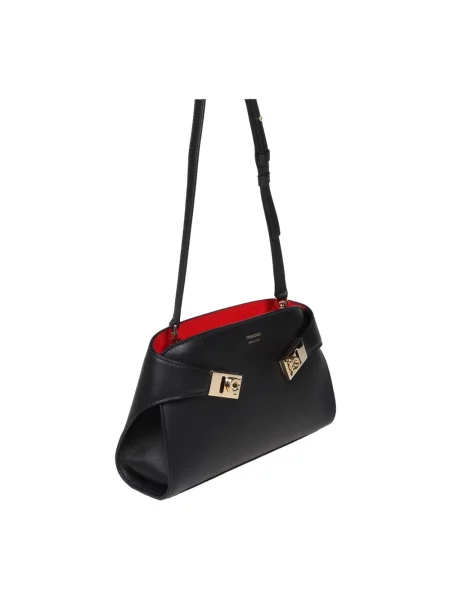 Torebka crossbody Ferragamo skórzana czarna