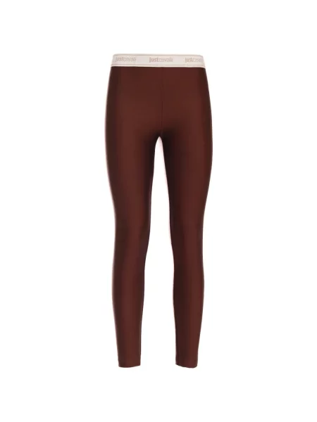 Leggings Just Cavalli cu autograf maro
