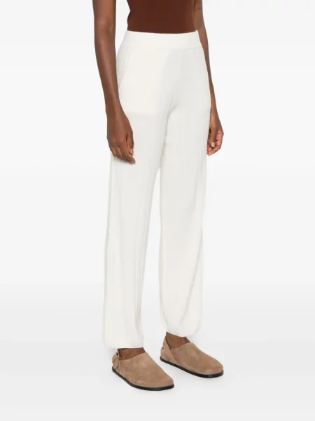 Pantaloni Max Mara tricotate alb