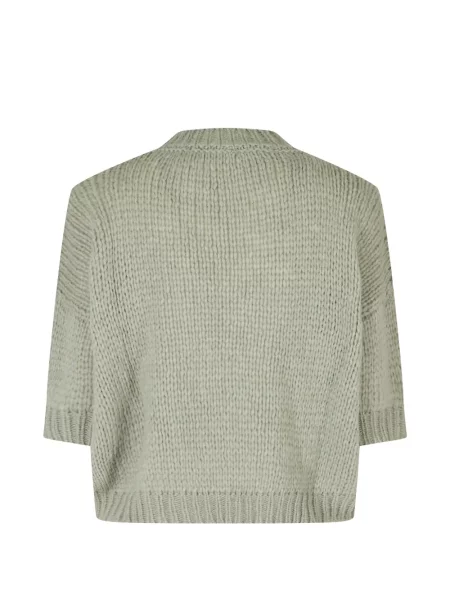 Scurt pulover Roberto Collina chunky verde