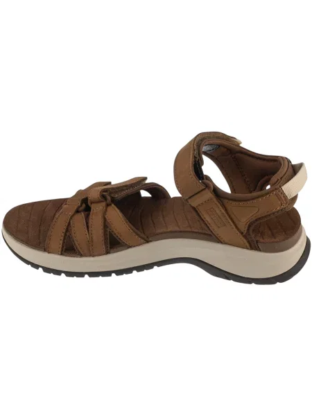 Sneakerși Teva din piele maro