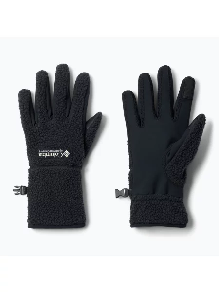 Rękawiczki trekkingowe Columbia Helvetia II Sherpa black czarne