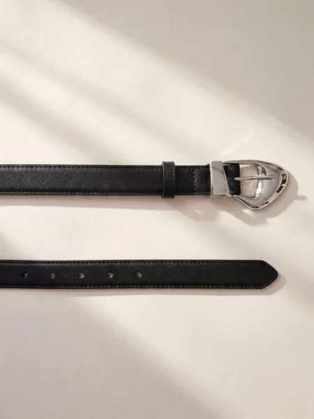 ARMIE Pas The Sarah Leather Belt' črna