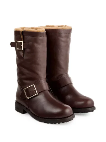 Botine Jimmy Choo cu cataramă maro