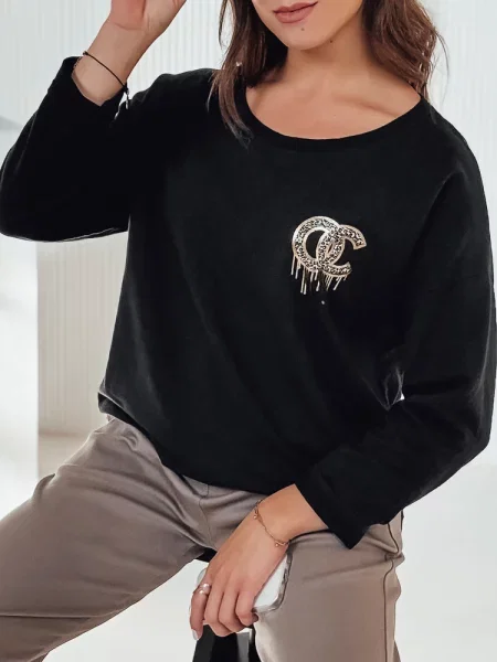 Bluzka oversize ICONIQ Dstreet czarna