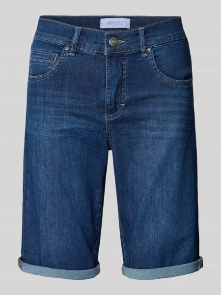 Bermudy jeansowe o kroju regular fit z 5 Angels niebieskie