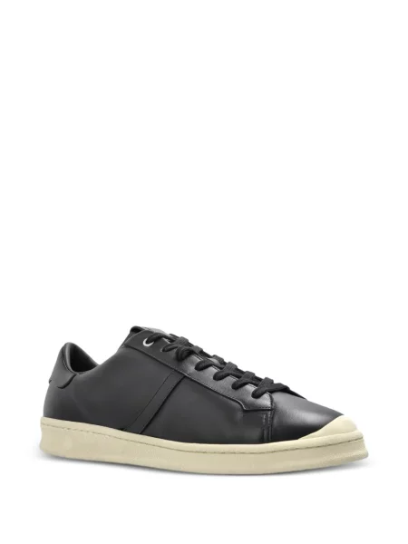 Bőr sneaker Jil Sander fekete