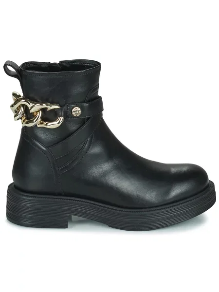 Gležnjače Love Moschino s uzorkom srca crna