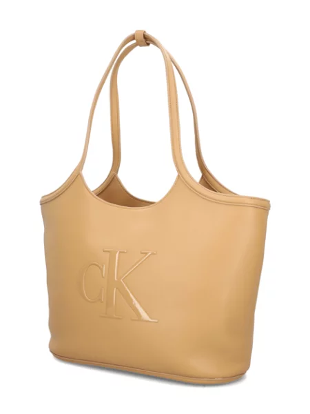 Kabelka Calvin Klein béžová