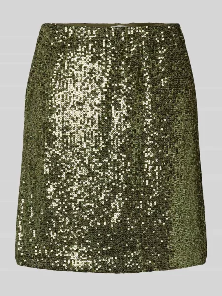 Spódnica mini z cekinowym obszyciem model ‘Orice’ Mbym