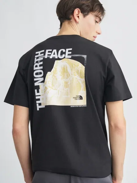 THE NORTH FACE Tricou HALF DOME bej / gri / negru alb