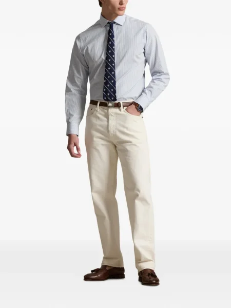 Czapka z daszkiem Polo Ralph Lauren w kratkę z twillu biznesowa niebieska