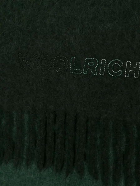 Siuvinėtas šalikas Woolrich žalia