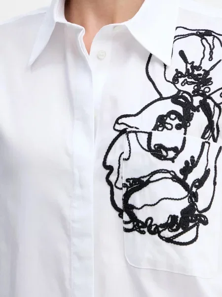 Сорочка MAX&Co. relaxed класичний комір білий