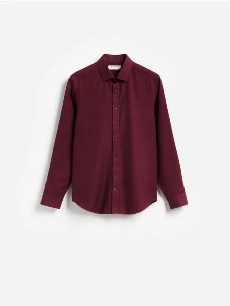 Reserved Cămașă slim fit din egiptean maro