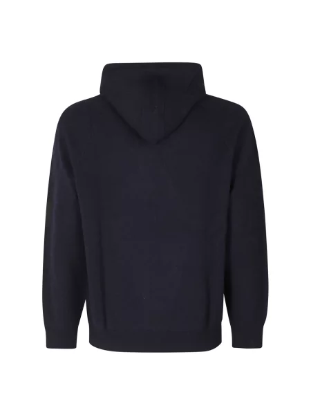 Bluza z kapturem Outhere wełniana niebieska