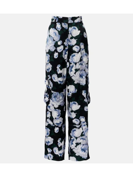 Pantaloni Stella Mccartney din satin cu imagine