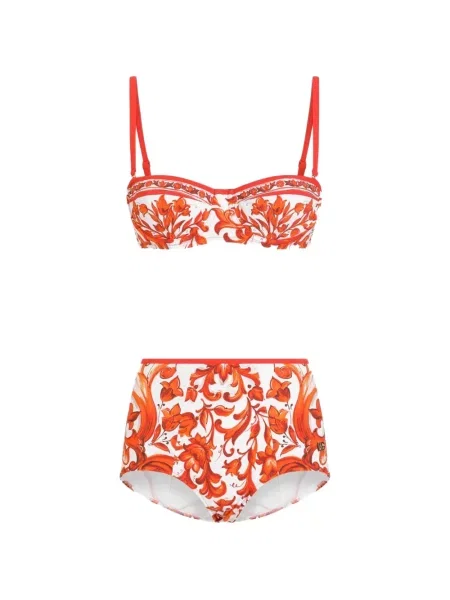 Bikini Dolce & Gabbana cu imagine portocaliu