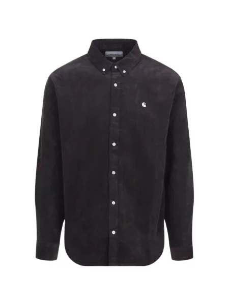 Cămașă Carhartt Wip de catifea cord maro