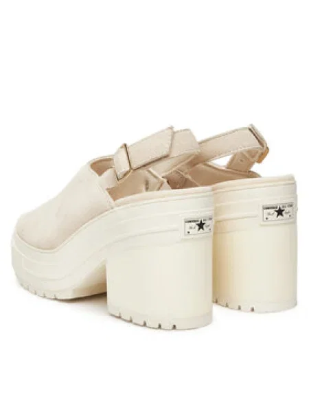 Sandále Converse Chuck 70 De Luxe Heel Mule Écru