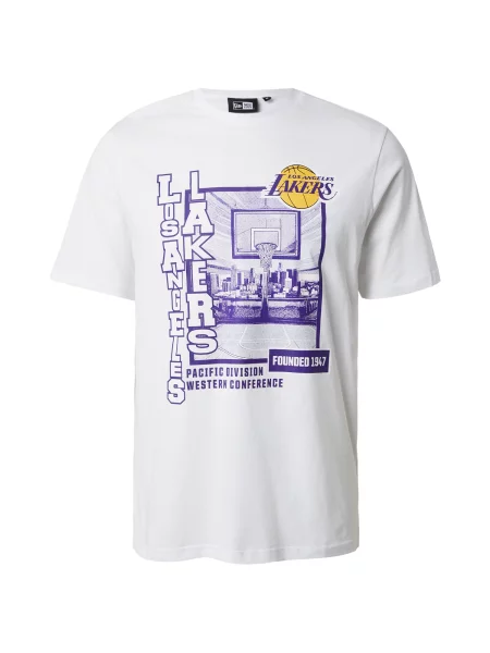 NEW ERA Tricou NBA LOSLAK galben / lila alb
