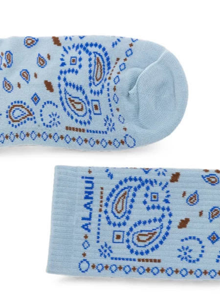 Șosete Alanui cu model paisley albastru