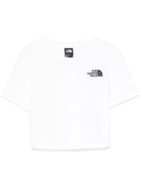 Decupat tricou The North Face alb