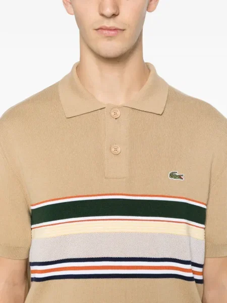 Scurt tricou Lacoste cu dungi
