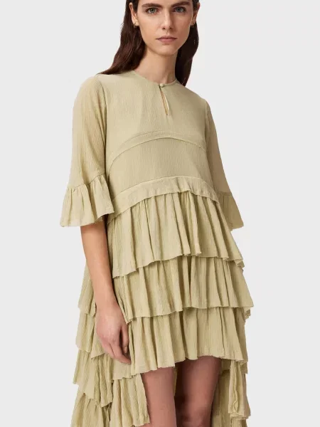 Сукня Allsaints оливкова